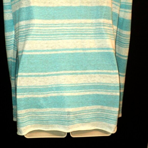 Lilly Pulitzer Women's Size S-M Lightweight Sweater Linen Alana Teal, White - Picture 6 of 7